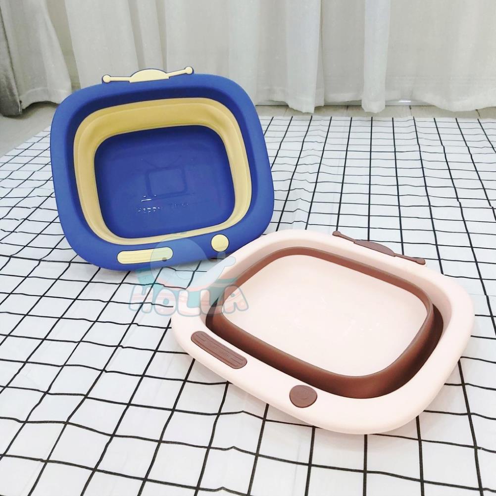 Chậu Rửa Mặt Gấp Gọn Hình Holla Cao Cấp Cho Bé