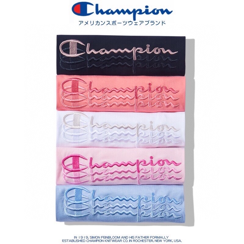 [ĐƯỢC PHÉP KIỂM HÀNG] Áo thun Champion thêu tee 3 chữ