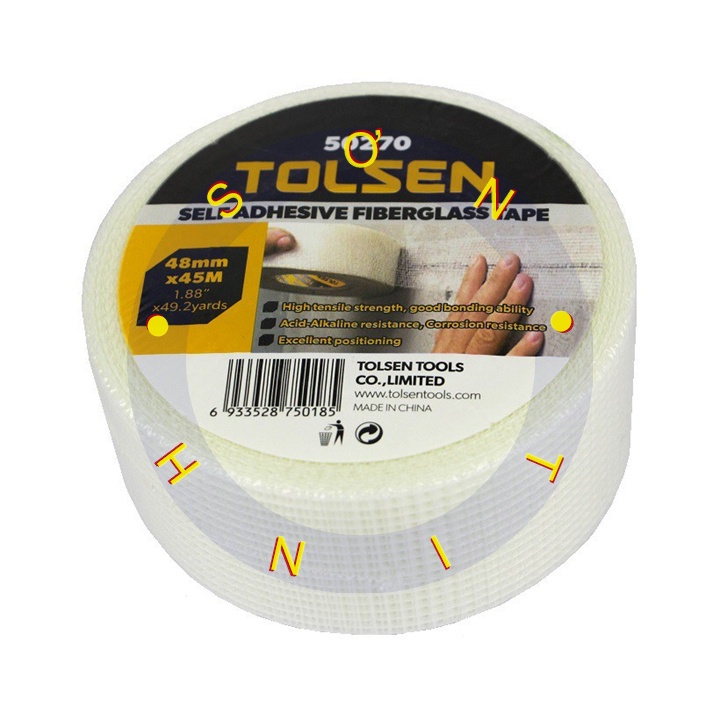 Băng keo lưới sợi thủy tinh 48mm x 45mét tolsen 50270