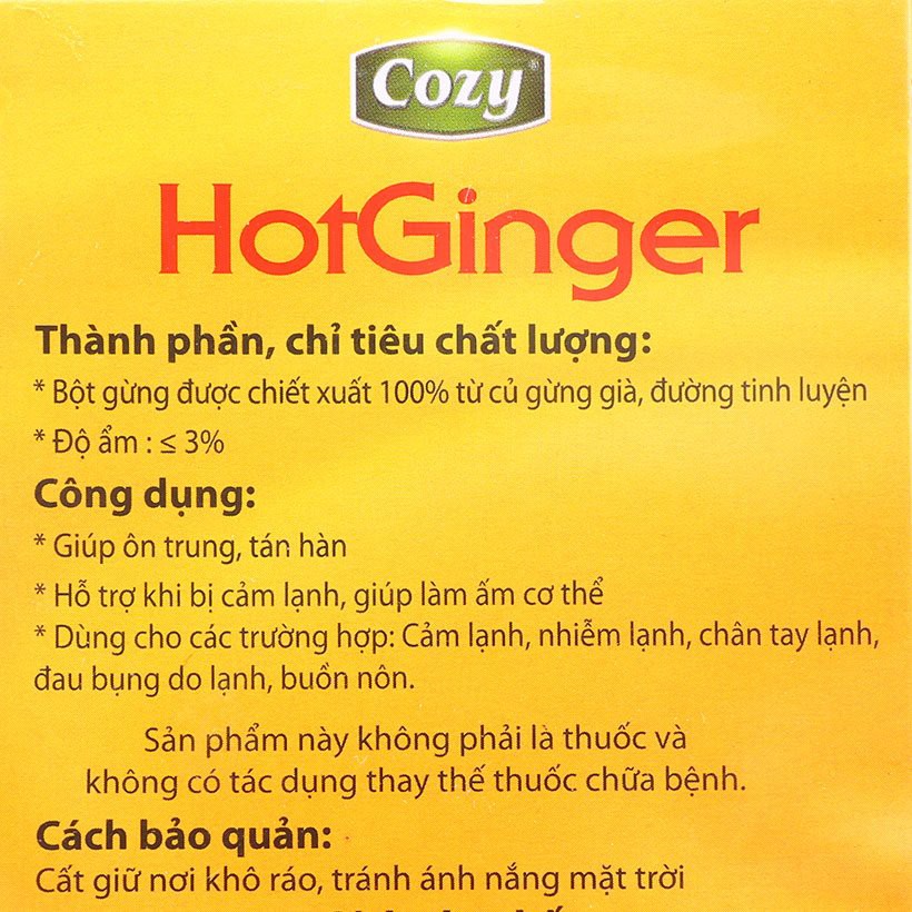 Trà gừng hòa tan HotGinger Cozy