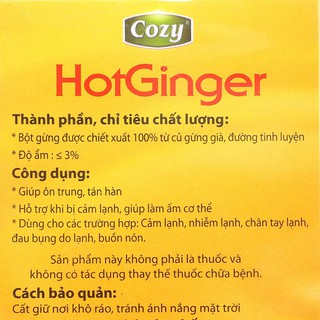 Trà gừng hòa tan HotGinger Cozy