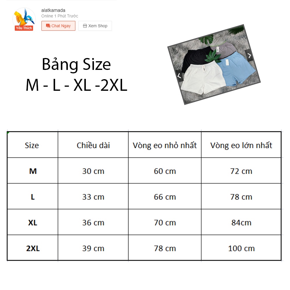 Quần đùi nam - quần short nam form ngắn siêu thoáng mát