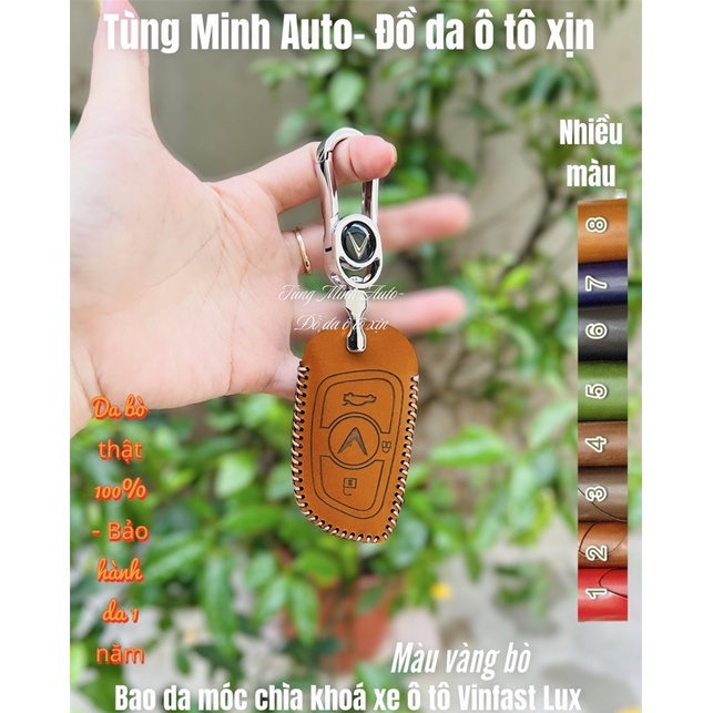 Bao da ốp chìa khoá ô tô Vinfast Lux A, SA , Lux A2.0 , SA 2.0