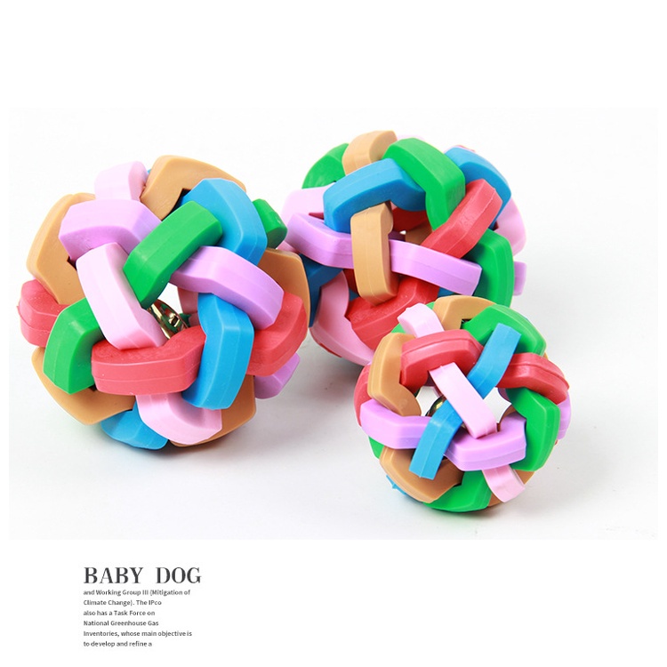 Bóng đồ chơi có chuông nhiều màu cho thú cưng