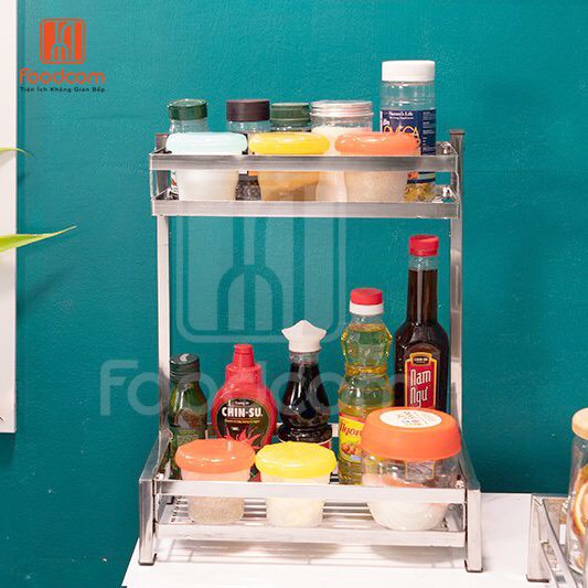 Kệ đựng gia vị nhà bếp 2 tầng 3 tầng đa năng Kalpen