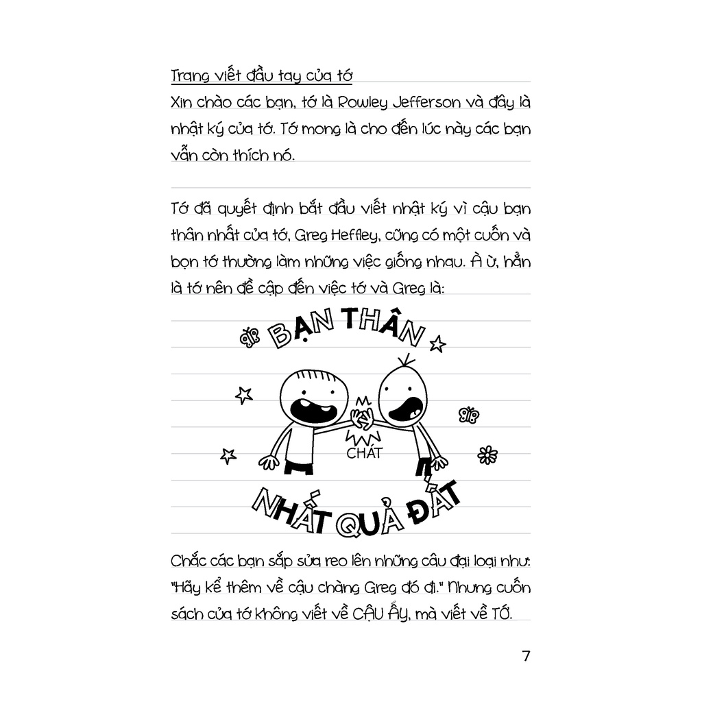 Sách - Nhật ký Cậu bé siêu thân thiện tập 1 [series Nhật ký chú bé nhút nhát wimpy kid] - Phiên bản tiếng Việt