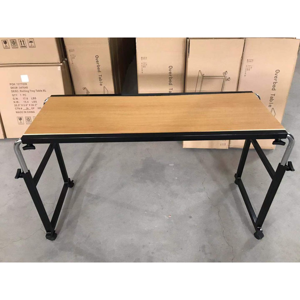 Bàn Làm Việc Giường Có Bánh Xe♥️ KÍCH THƯỚC 80*40 cm và 120*40cm♥️ Có 2 Màu Nâu Và Kem Sáng - Siêu Tiện Lợi | BigBuy360 - bigbuy360.vn