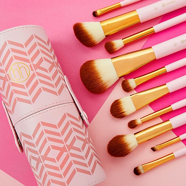 Bộ cọ BH Cosmetics PINK PERFECTION - 10 Piece Brush Set