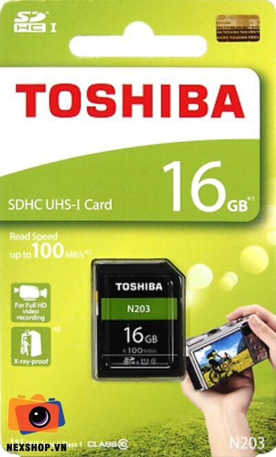 Thẻ nhớ 16GB SDHC N203 UHS-1 C10 100MB/s | BigBuy360 - bigbuy360.vn