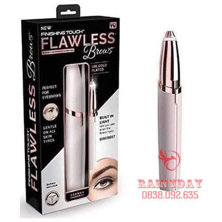 Bút tỉa lông mày máy cạo tỉa chân lông mày Flawless Brows sạc bằng điện cao cấp