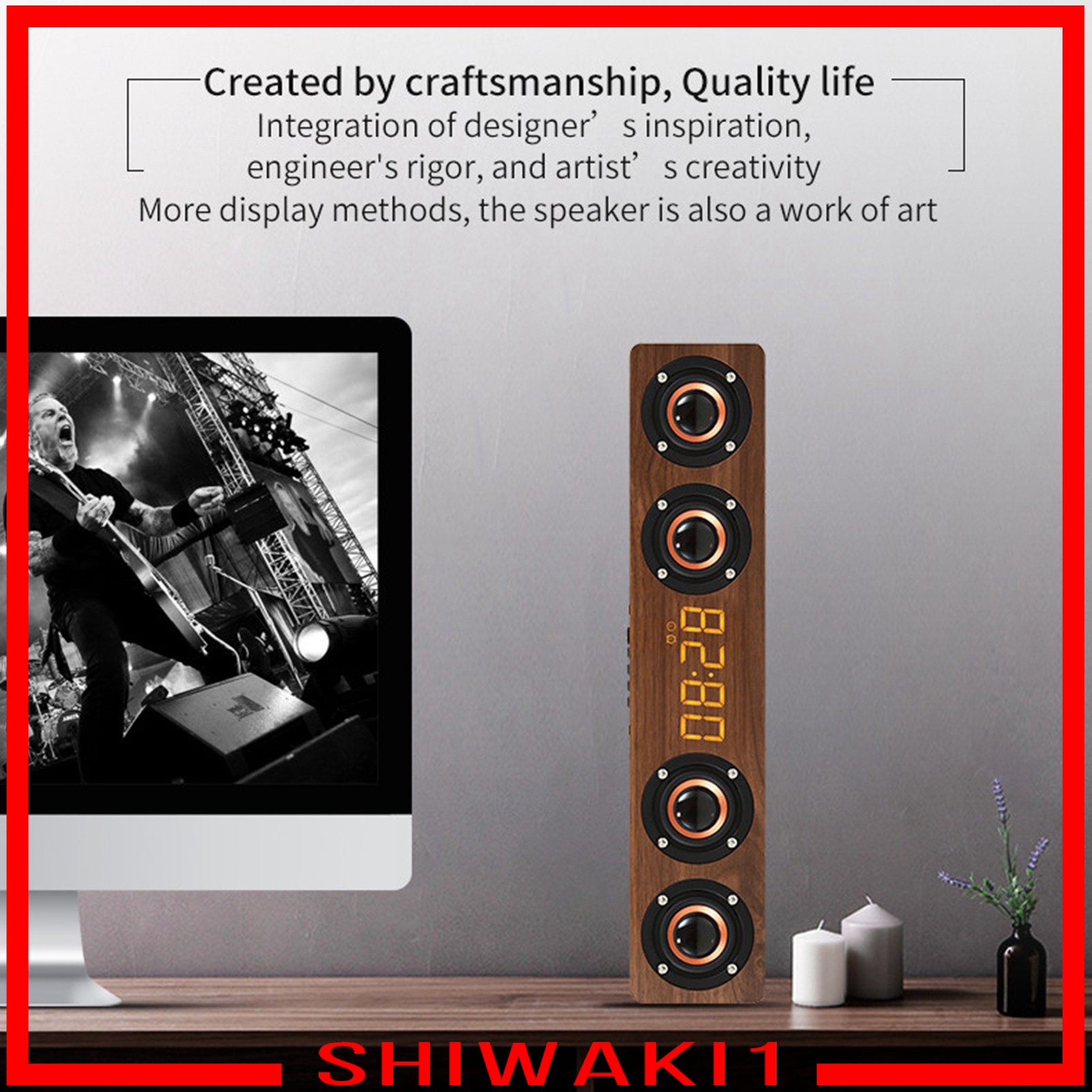 Loa Bluetooth Shiwaki1 12w 4 Âm Thanh Chất Lượng Cao