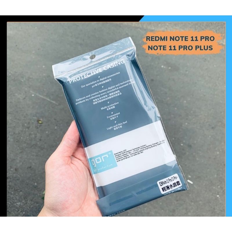 Redmi Note 11 Redmi Note 11 Pro_Ốp lưng Silicon dẻo trong GOR