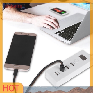 （ʚshibelss）USB 4 Port Multifunction Charger Quick Charging 5V 2A Extension Socket(EU)