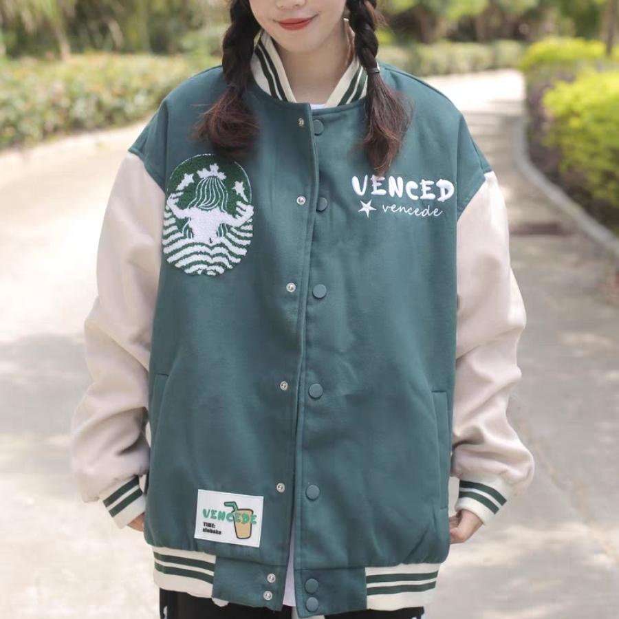 Áo khoác nữ nam bomber nỉ form rộng bigsize cao cấp giá rẻ VANISA AK009