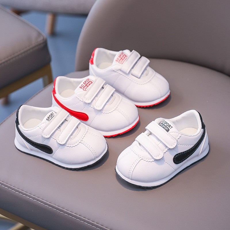 Giày Thể Thao Đế Mềm Màu Trắng Thời Trang Cho Bé Baby toddler shoes