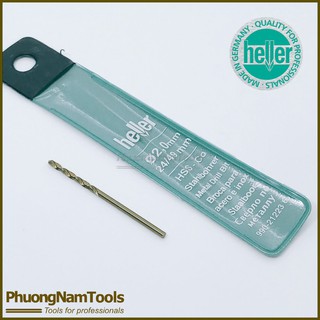 Mũi khoan inox HELLER - Kích thước 2x49mm,siêu nhỏ, siêu bền – Made in Germany.