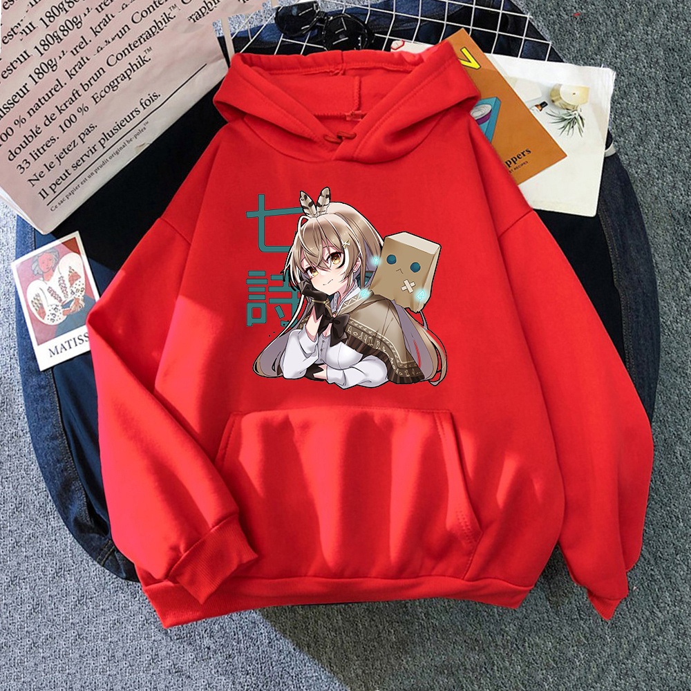Hololive Nanashi Mumei Áo hoodie Họa Tiết Dễ Thương Phong Cách Harajuku Ấm Áp Cho Nam Và Nữ