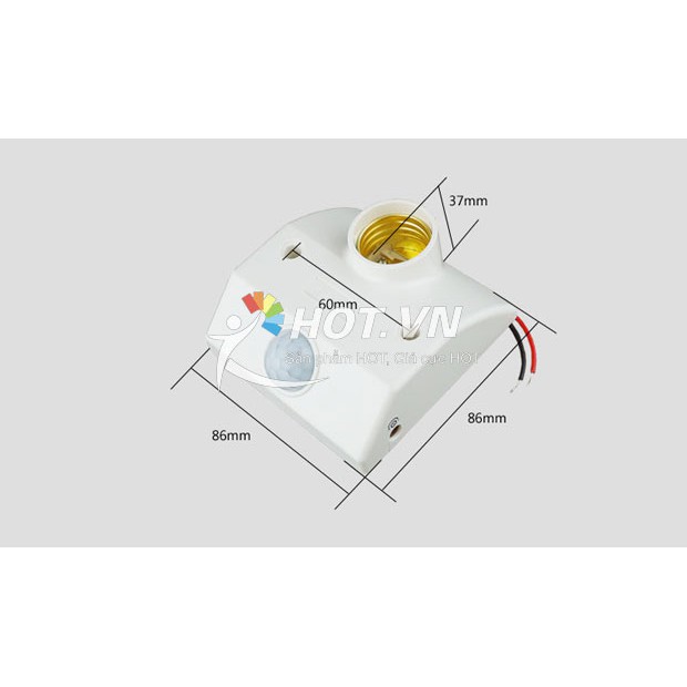 Đuôi đèn cảm ứng hồng ngoại ban đêm, tự động sáng đèn khi có người đi qua - MrPhukien