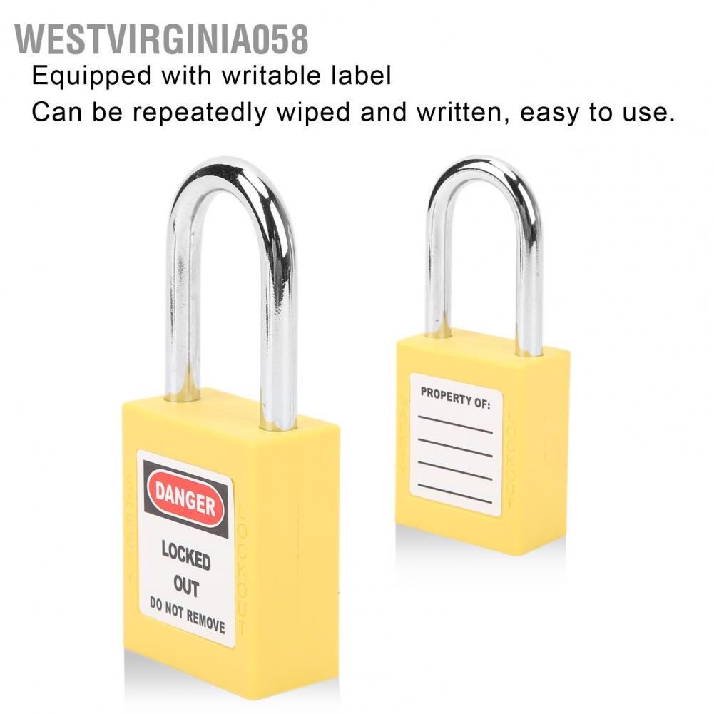 Có thể bán buôn 38mm Lockout Lock Insulation Safety Engineering LOTO Padlock for Machinery Manufacturing Westvirginia058 Hàng giao ngay