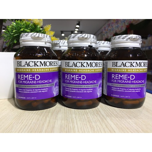Blackmores Reme-d for migraine headache - Viên uống hỗ trợ Đ/trị đau đầu