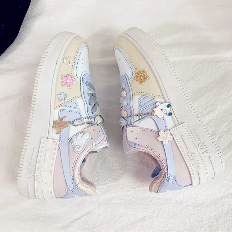 GIÀY NỮ ULZZANG KẸO NGỌT, SNEAKER AF1 HOT TREND