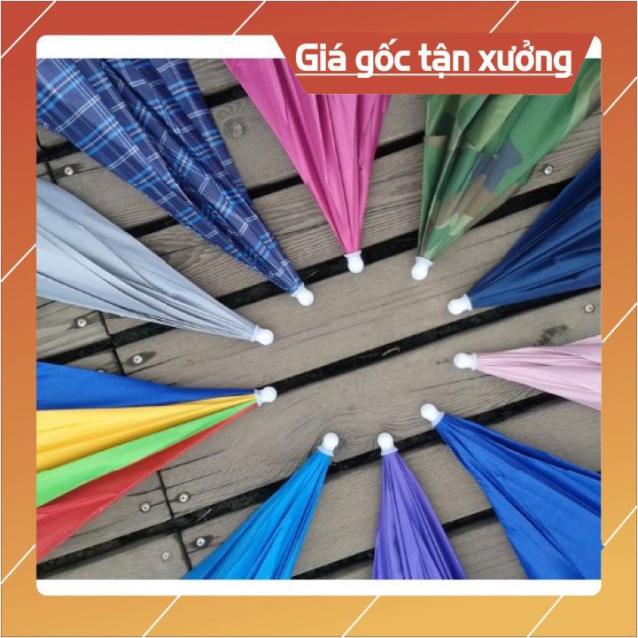[ Xả Kho 999 Cái] Ô Câu Cá Ô Che Đầu Chống Nắng Mưa Khung Inoc Siêu Bền