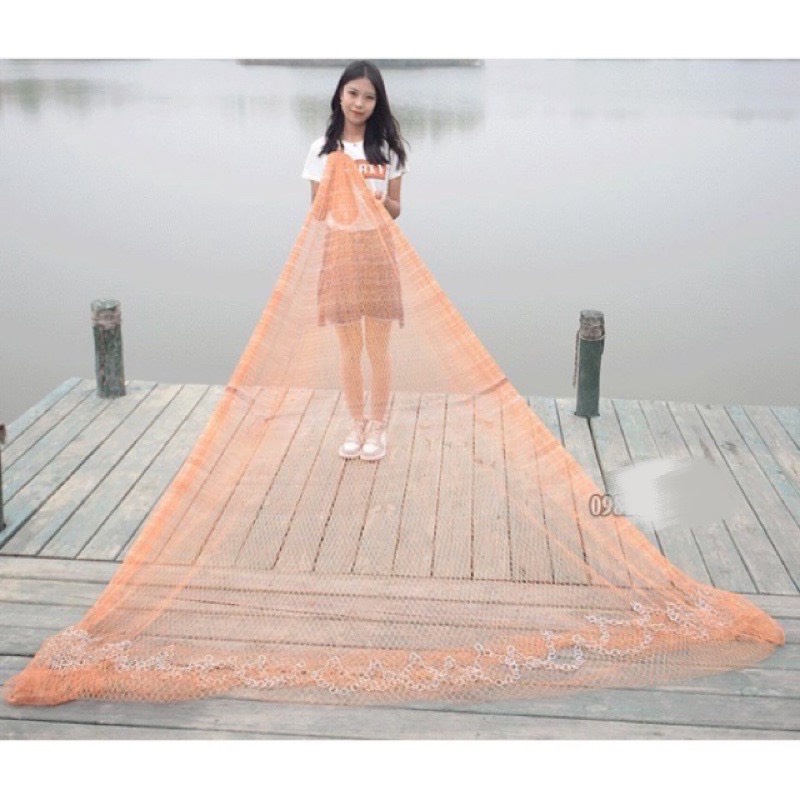 Chài Bắt Cá Cao Cấp Thái Lan Mắt Thưa Chân Xích LU02 Chuyên Đánh Bắt Thủy Sản - Sanami Fishing