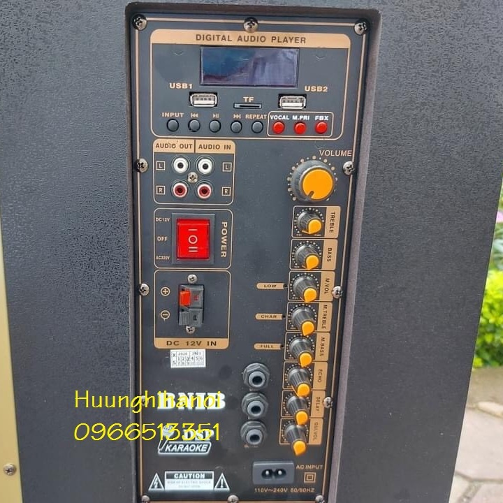 Loa karaoke di động hát hay, kèm micro kim loại không dây, hát hay, kết nối ti vi, Công suất lớn.