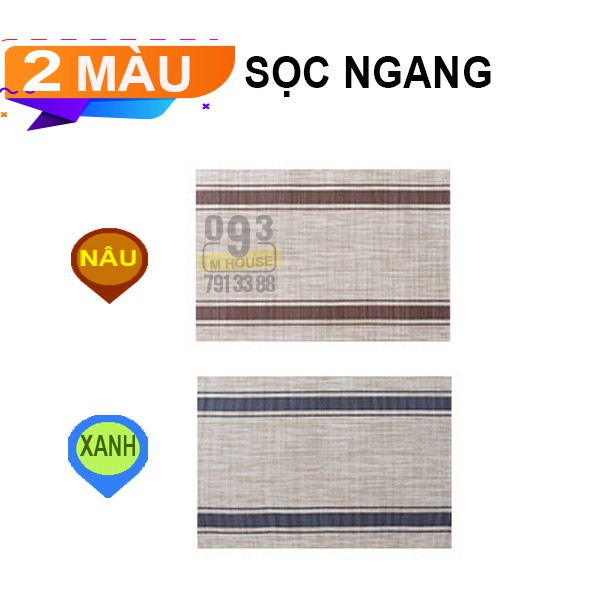 Combo 4 Tấm Lót Bàn Ăn Sọc Ngang 2s | BigBuy360 - bigbuy360.vn