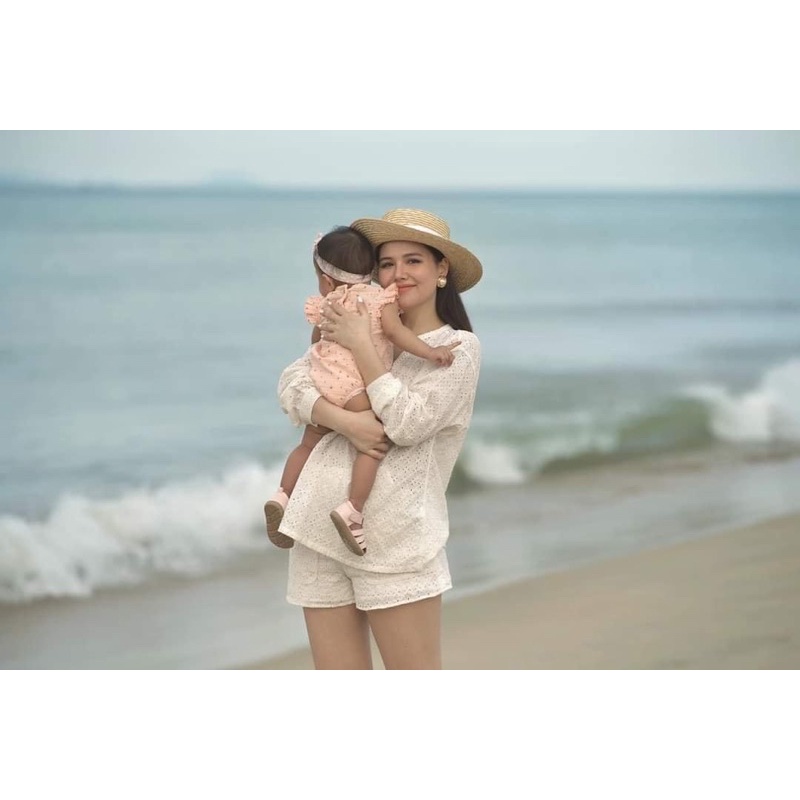 SET ÁO REN TRẮNG VÀ QUẦN SHORT REN ZARA XUẤT XỊN TQXK