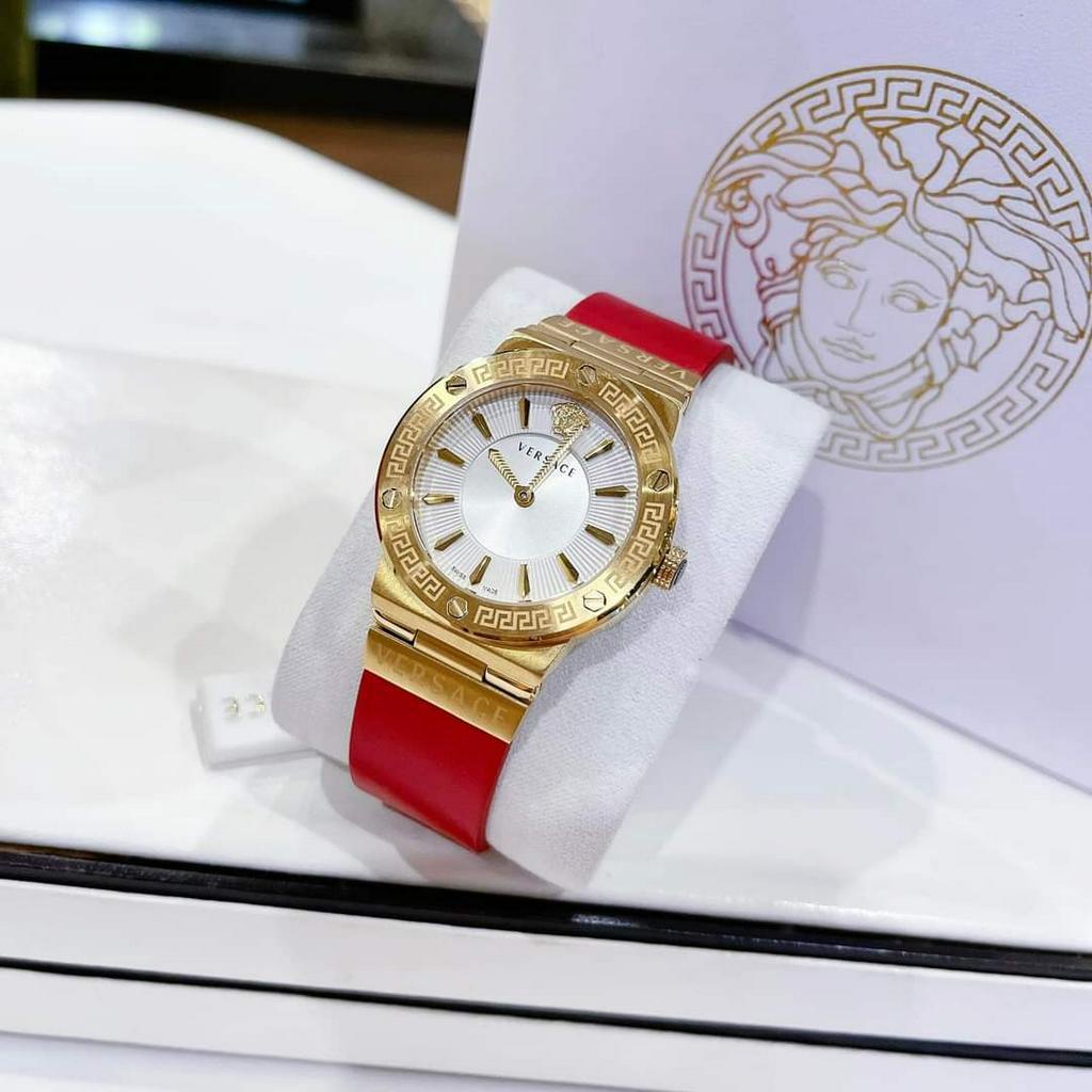 Đồng Hồ Nữ Dây Da Vers.a.c.e Geca Logo,Size:36mm Full Box Hãng,Phiên Bản Sang Trọng Đầy Quyền Lực