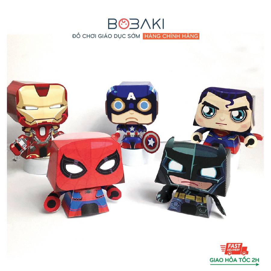 Bộ gấp giấy mô hình 3D đồ chơi cho bé phát triển kỹ năng Thương Hiệu BOBAKI