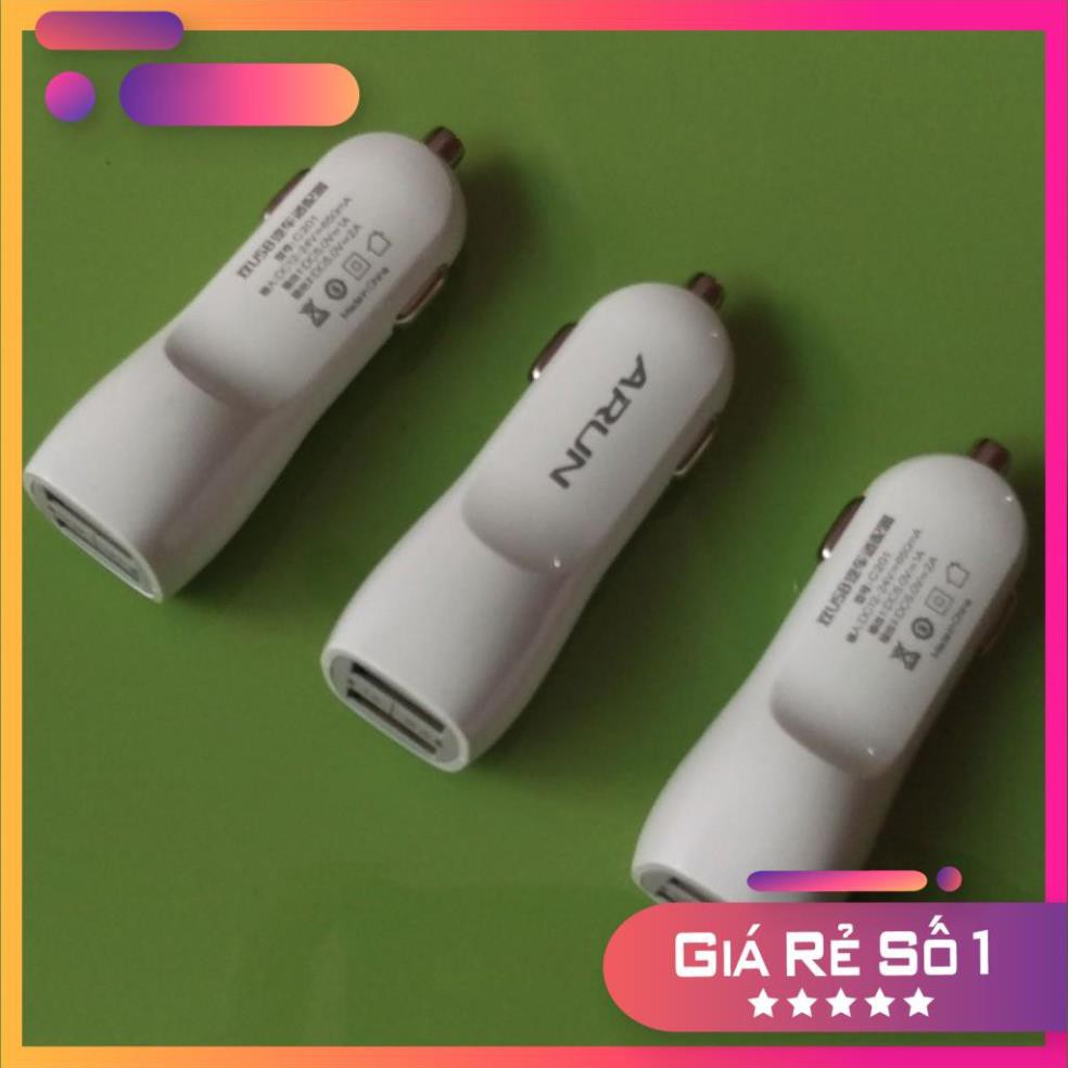 Sale giá rẻ Free ship Cốc sạc xe hơi 2 cổng Arun