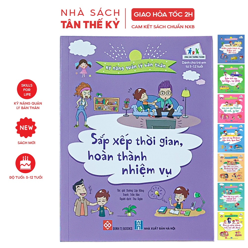Sách - Kỹ năng quản lý bản thân rèn luyện đức tính cho trẻ 5-12 tuổi (Bộ)
