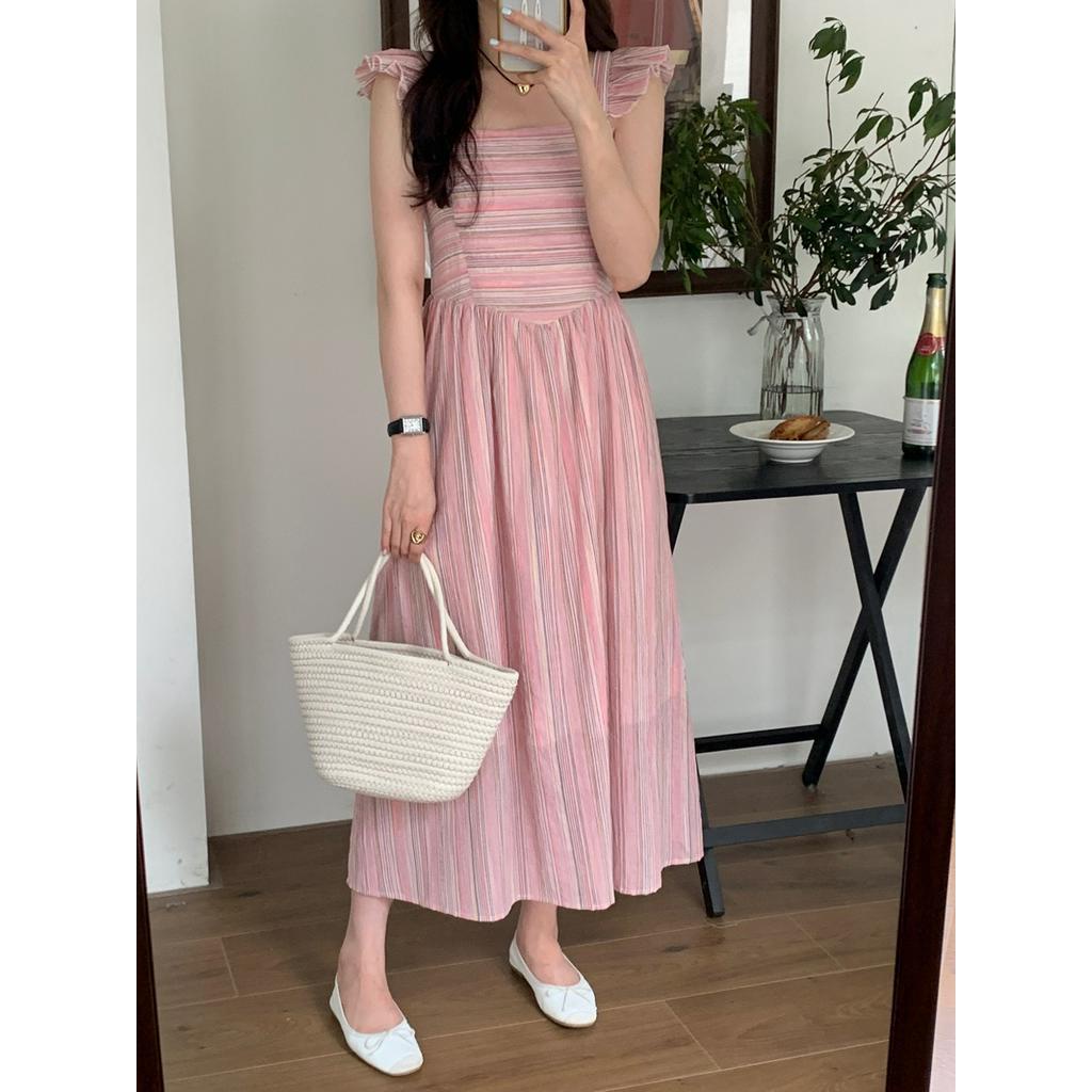 Đầm Sát Nách Kẻ Sọc Mùa Hè Phong Cách Mới 64226