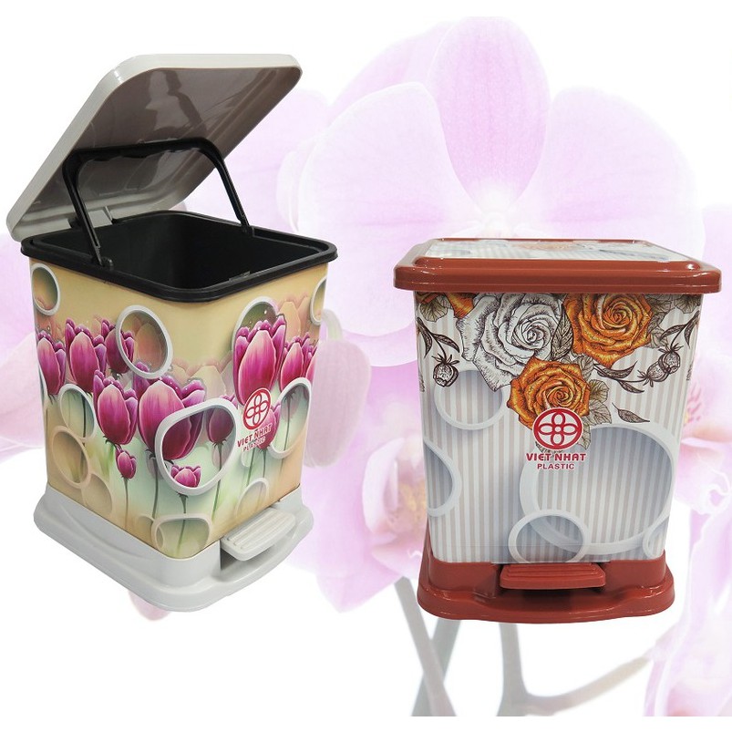 thùng bật rác vuông (trung) 23cm