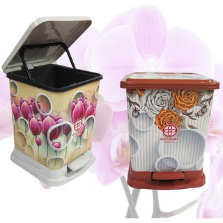 thùng bật rác vuông (trung) 23cm