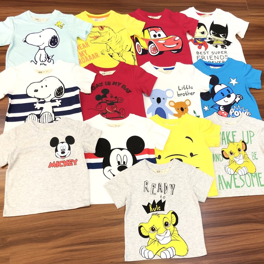 Áo Thun HM Xuất xịn cho bé áo cộc cho bé áo cộc xuất xịn bé trai