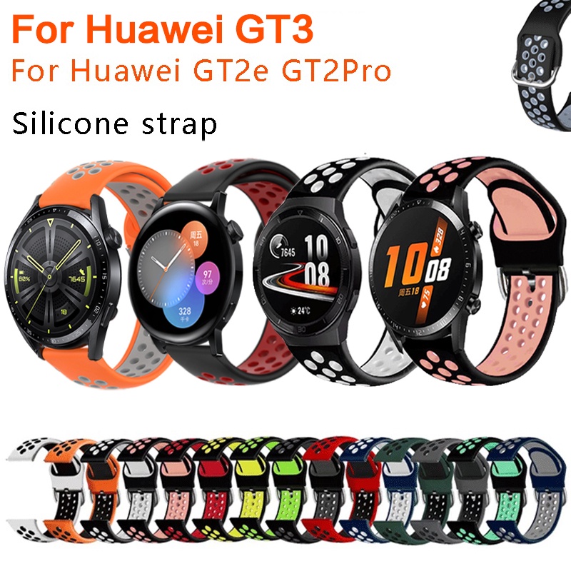Đối với Huawei GT2e 46mm Dây đeo đồng hồ thể thao Huawei Watch GT2 Pro 22mm Đồng hồ thông minh dây đeo silicon