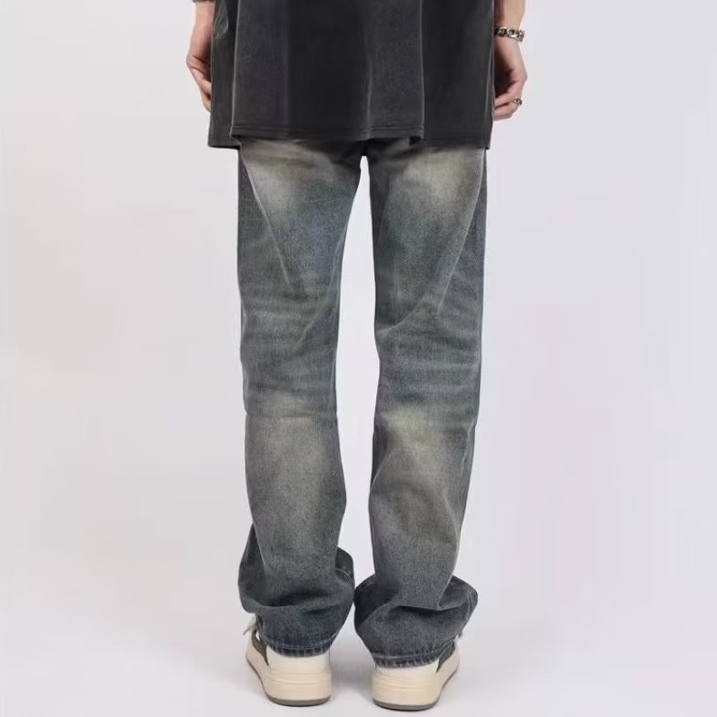 Quần baggy rách  thời trang quần jean ống đứng unisex from rộng quần hiphop oversize hiphop quần jean bé trai simple quần jean nam đẹp