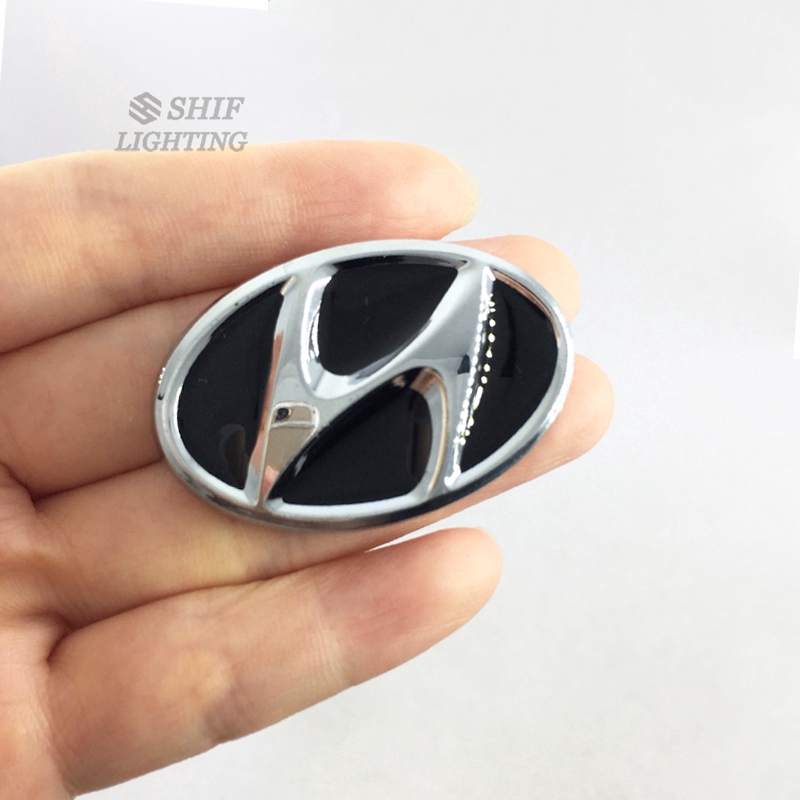 Miếng dán logo Hyundai bằng kim loại cho xe hơi