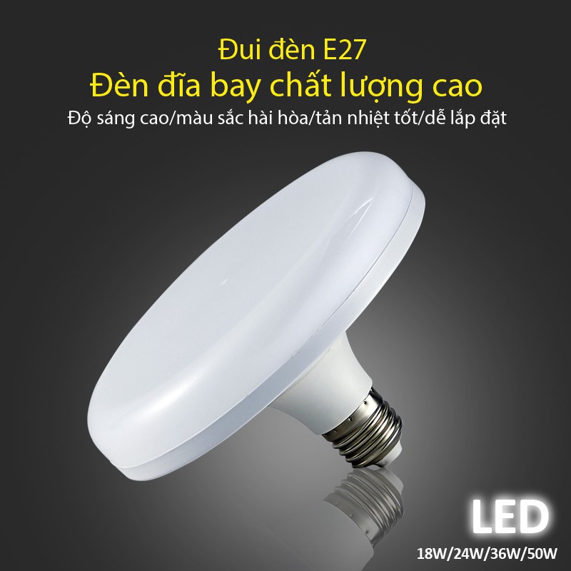 Đèn Led Đĩa Bay UFO đui xoáy 18W | BigBuy360 - bigbuy360.vn