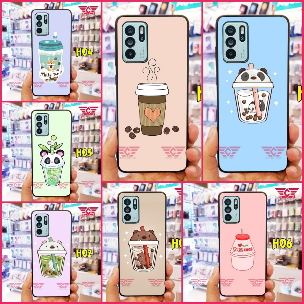 Ốp lưng OPPO RENO 5/ RENO 4/ RENO 3 TRÀ SỮA SIÊU CUTE