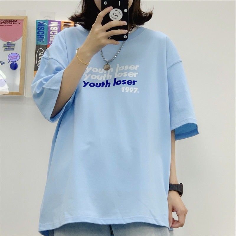 Áo thun ❤có size❤ tay lỡ unisex Youth loser