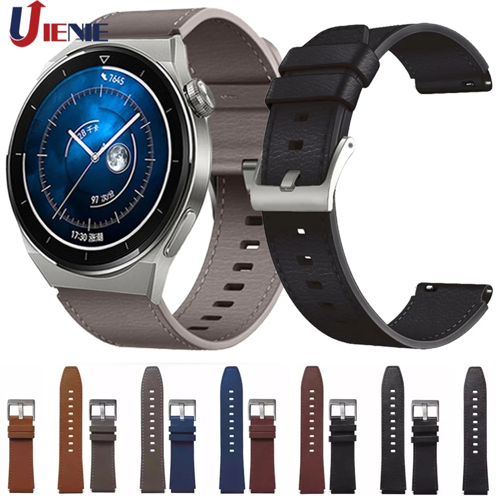 Dây Đeo Thay Thế Bằng Da 22mm Cho Đồng Hồ Thể Thao Huawei Watch gt 3 Pro 46mm/ gt 2 46mm