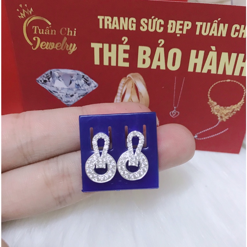 DEAL SỐC Bông Tai Bạc Nữ Đính Đá Cao Cấp, Nổi Bật, Ảnh Thật Hàng Có Sẵn