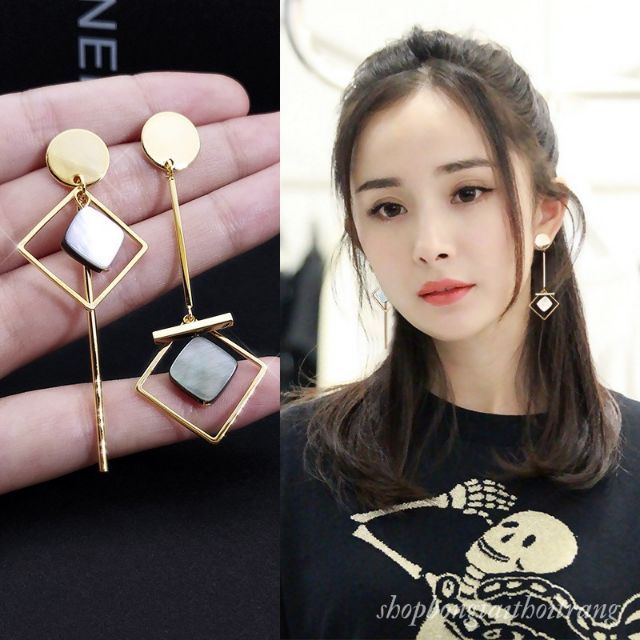 Khuyên Tai Nữ Dáng Dài Bất Đối Xứng