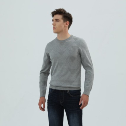 Áo len nam BILUXURY màu ghi sáng - ALRT011GHS - ALRS007DEN | BigBuy360 - bigbuy360.vn