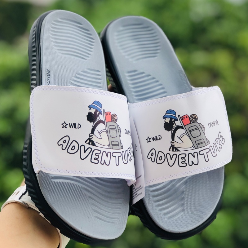 Dép Alphabounce adidas ❤️FREESHIP + FullBox❤️ quai ngang nam nữ Balô adventure chất xịn VNXK 1-1, đen-xám