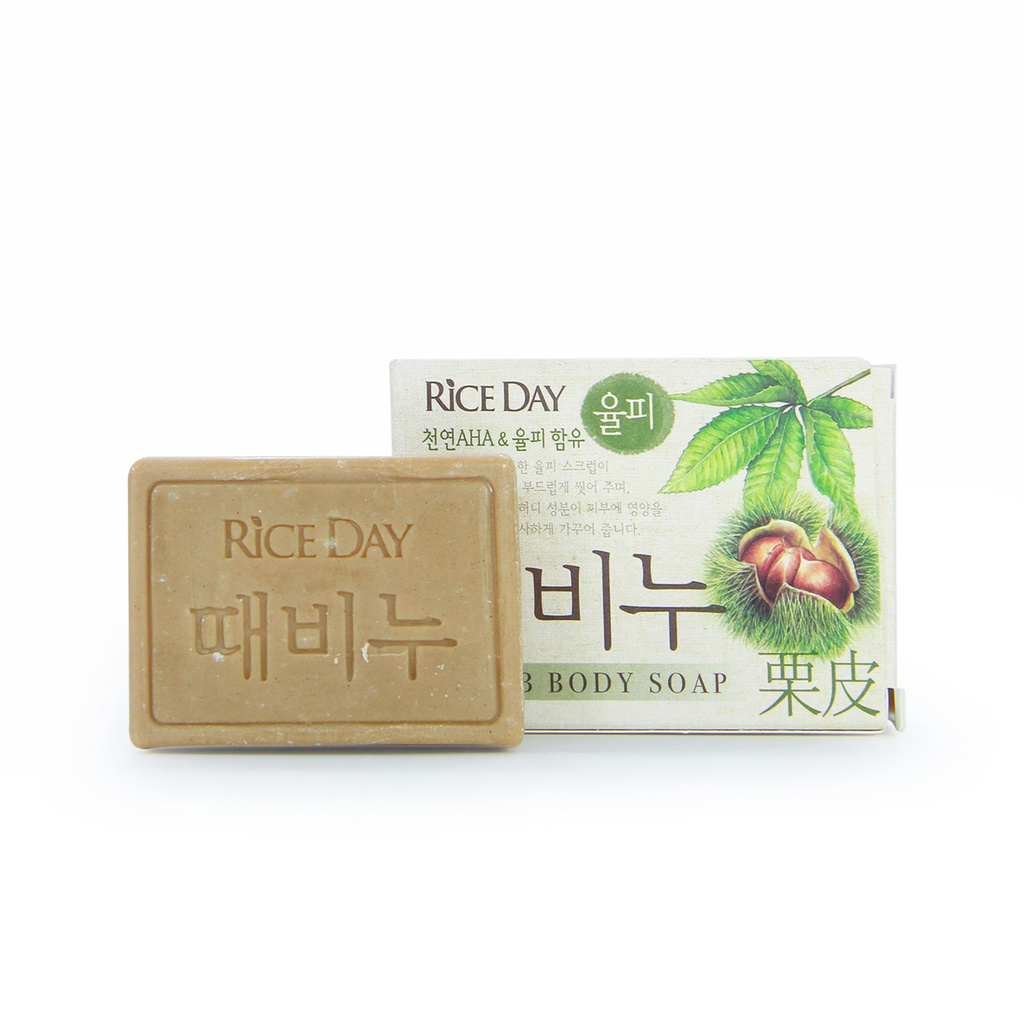 Xà Bông Lion Tắm Tẩy Da Chết Scrub Soap Chiết Xuất Dầu Hạt Dẻ  Hàn Quốc Dưỡng Trắng Da, Sạch Mụn 100g